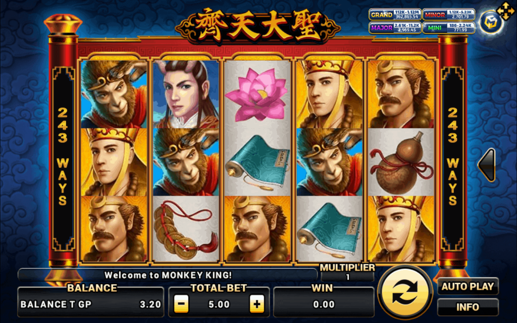 ฟีเจอร์พิเศษ พิชิตโบนัสเกมสล็อต Monkey King