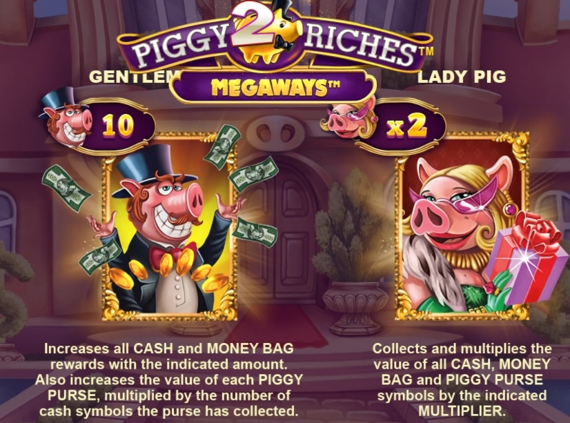 ฟีเจอร์เกม Piggy Riches 2 MegaWays