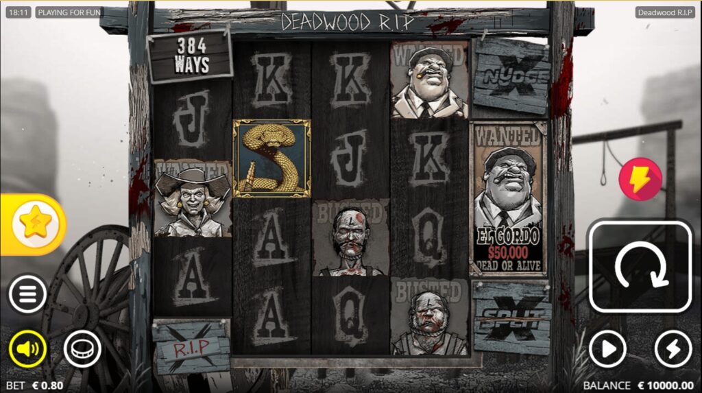 รูปแบบการชนะในเกม Deadwood R.I.P