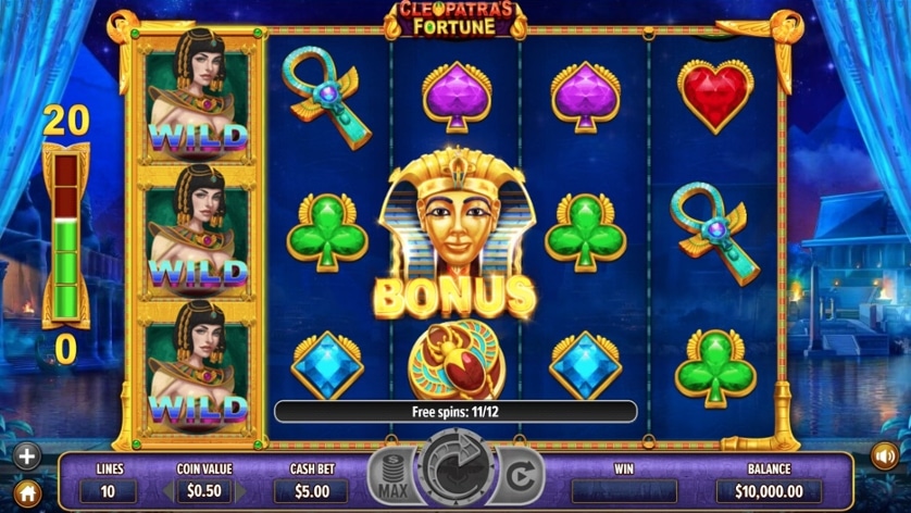 สัญลักษณ์ และอัตราจ่ายเงินรางวัลสล็อต Cleopatra is Fortune